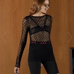 Gucci GG Star Tule Top